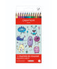 Caran d'Ache Kawaii Swisscolor Coloured Pencils Pack of 12 - Funny Monsters