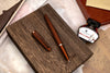 Diplomat Viper Fountain Pen - Brown Guilloche