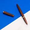 Diplomat Viper Rollerball Pen - Brown Guilloche