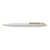 Sheaffer VFM Ballpoint Pen & Notebook Set - Chrome with Gold Plated Trims