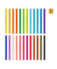 Legami Teddy Friends Set of 24 Colouring Pencils with Sharpener