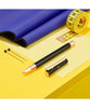 Faber-Castell Neo Slim Rollerball Pen - Black with Rosegold