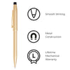 Cross Century II 23KT Heavy Gold Plated Ballpoint Pen