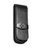 Diplomat Leather Pen Case for 2 Pens - Black