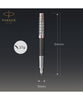 Parker Sonnet Fountain Pen - Premium Metal & Grey Lacquer