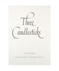 Three Candlesticks Writing Paper - A4