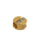 M+R Brass Round Pencil Sharpener - Twin Hole