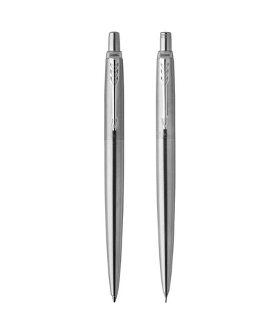 Parker Jotter Ballpoint Pen & Pencil Set - Stainless Steel