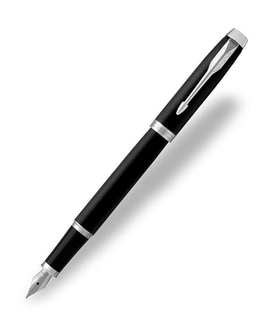 Parker IM Fountain Pen - Matte Black with Chrome Trim