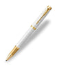 Parker IM Premium Rollerball Pen - Pearl with Gold Trim