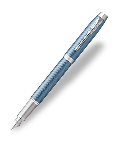 Parker IM Premium Fountain Pen - Blue Grey with Chrome Trim