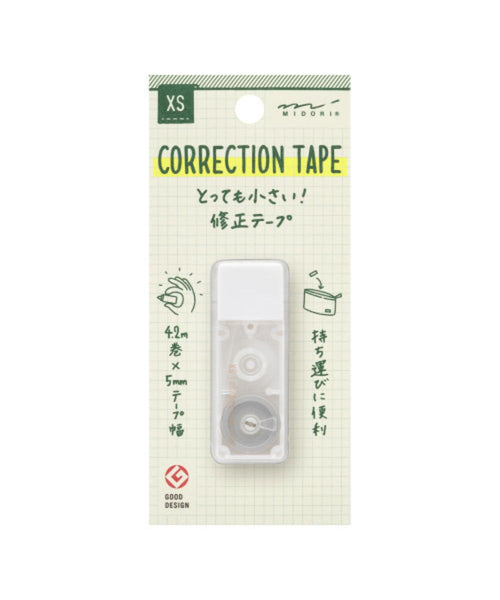 Midori XS Correction Tape - White