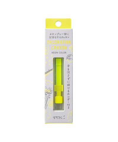 Midori Decoration Crayon - Yellow