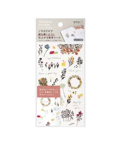 Midori Transfer Sticker 2580 - Motif Flower