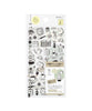 Midori Sticker 2641 Two Sheets - Monotone Café