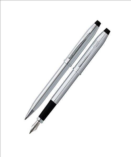 Cross Century II Fountain & Ballpoint Gift Set - Lustrous Chrome