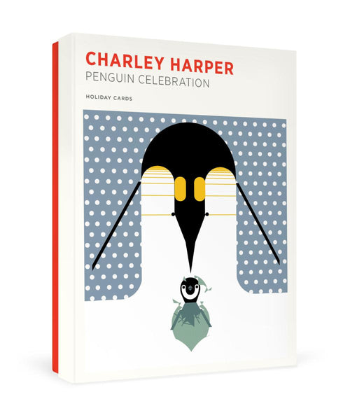 Pomegranate Boxed Christmas Cards - Charley Harper: Penguin Celebration