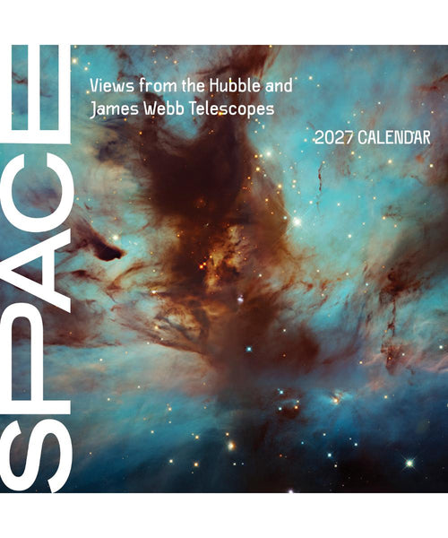 Space: Views from the Hubble and James Webb Telescopes 2027 Pomegranate Wall Calendar