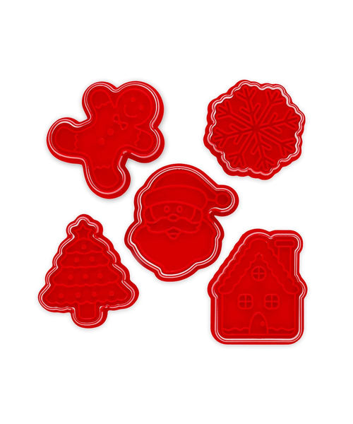 Legami Christmas Cookie Cutters with Stamps