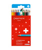 Caran D'Ache Swisscolor Coloured Pencils - Water Soluble Set of 12