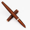 Diplomat Viper Fountain Pen - Brown Guilloche