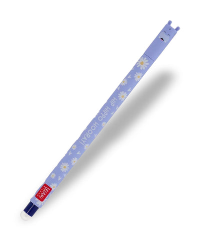 Legami Erasable Rollerball Pen - Hippo