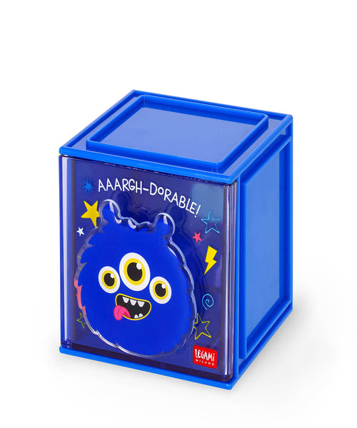 Legami Stackable Desk Storage Box - Monster