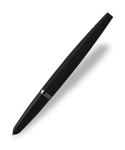 Diplomat Viper Fountain Pen - Black Guilloche