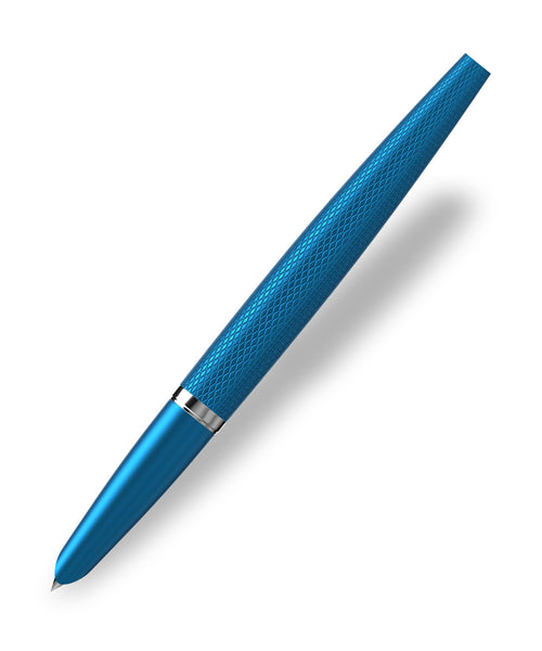Diplomat Viper Fountain Pen - Blue Guilloche