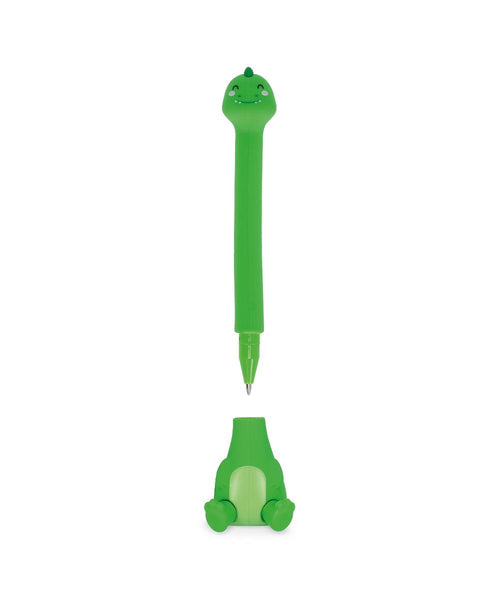 Legami Stand-ink Ovation Ballpoint Pen with Base - Dino (Black Ink)