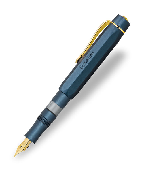 Kaweco Piston Sport AL Fountain Pen - Navy/Gold