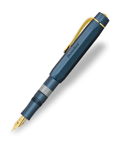 Kaweco Piston Sport AL Fountain Pen - Navy/Gold