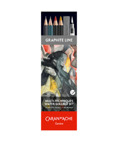Caran D'Ache Graphite Line Multi-Techniques Water-Soluble Set