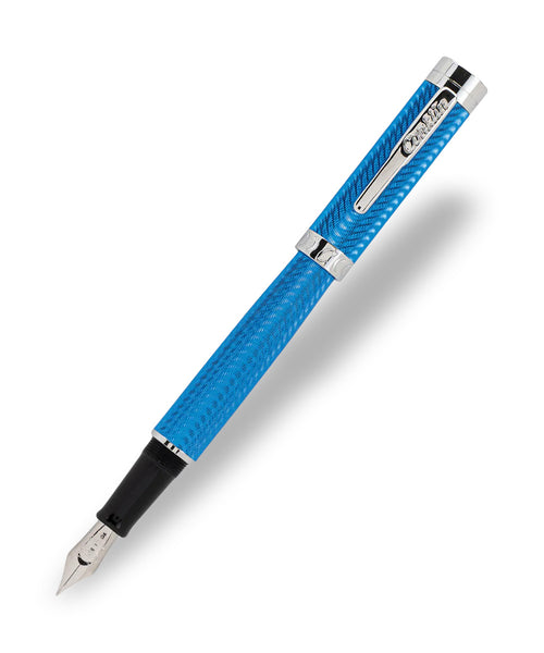 Conklin Herringbone Signature Fountain Pen - Blue