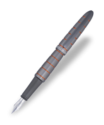 Diplomat Elox Ring Fountain Pen - Grey & Orange