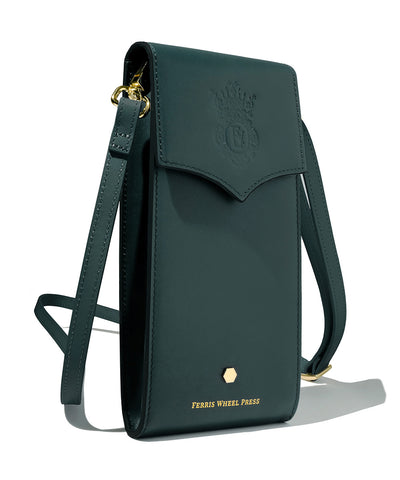 Ferris Wheel Press Leather Collection - The Pendant Purse Deep Teal