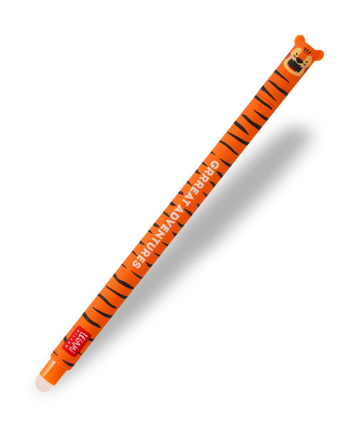 Legami Erasable Rollerball Pen - Tiger - Orange Ink