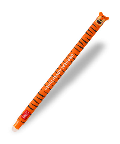 Legami Erasable Rollerball Pen - Tiger - Orange Ink