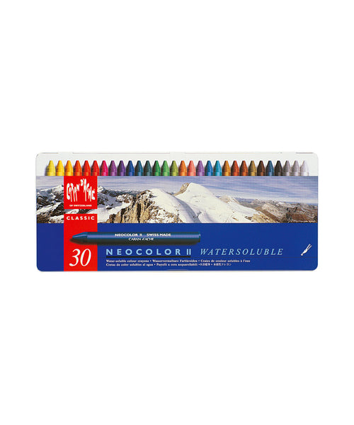 Caran d'Ache Neocolor II Water-Soluble Wax Pastels - Set of 30