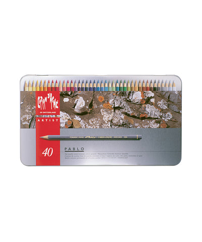 Caran d'Ache Pablo Coloured Pencils - Set of 40