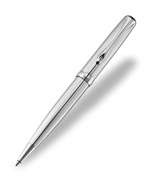 Diplomat Excellence Ballpoint Pen - Guilloch Stripes Chrome