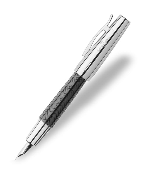 Faber-Castell e-motion Fountain Pen - Black Parquet