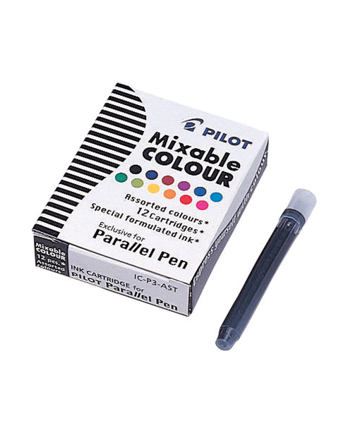 Pilot Parallel Pen Ink Cartridges - Mixed Colours