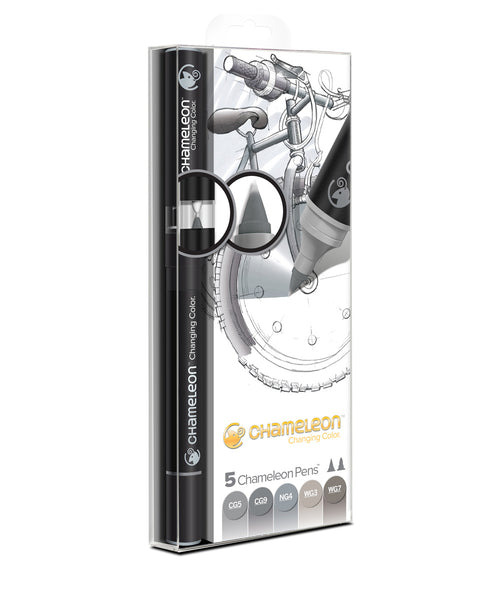 Chameleon Pens - 5 Assorted Gray Tones