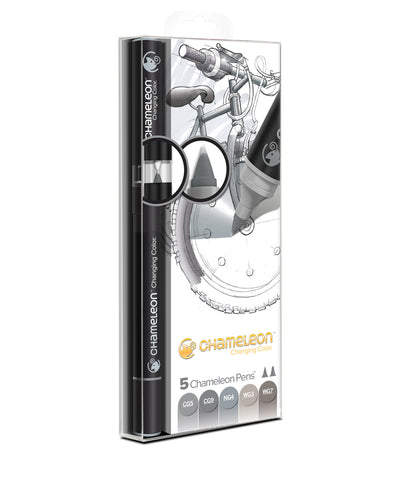 Chameleon Pens - 5 Assorted Gray Tones