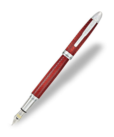 Conklin Herringbone Fountain Pen - Burgundy