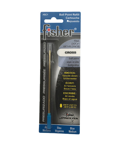 Fisher Ballpoint Refill for Cross Pens - Blue