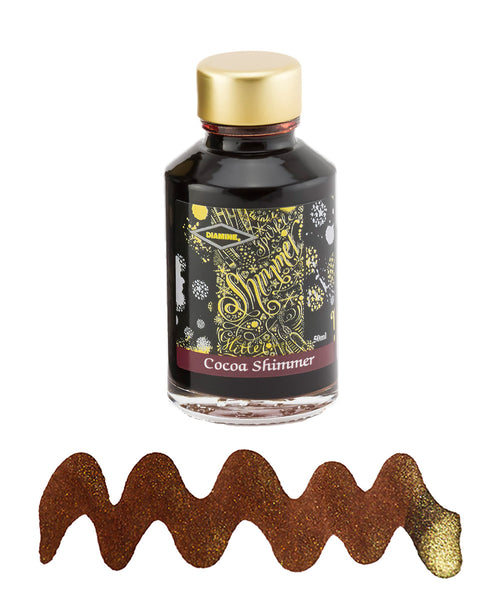 Diamine Shimmering Fountain Pen Ink - Cocoa Shimmer