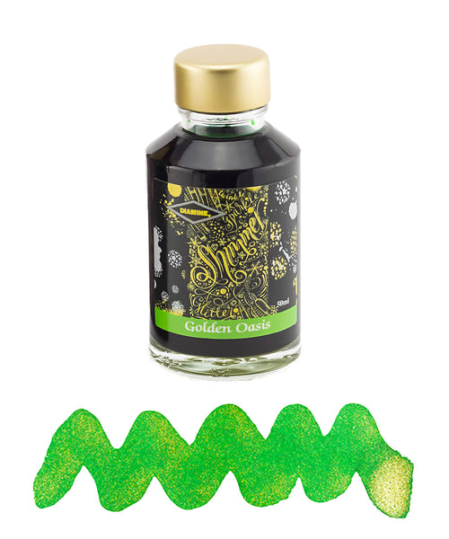 Diamine Shimmering Fountain Pen Ink - Golden Oasis
