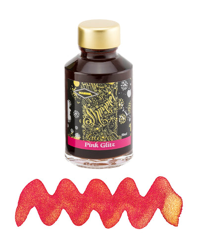 Diamine Shimmering Fountain Pen Ink - Pink Glitz